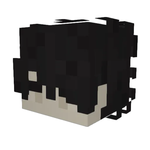 idelulu Minecraft avatar head, 3D render