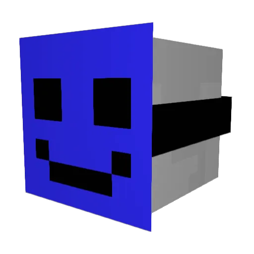 idenlopk Minecraft avatar head, 3D render
