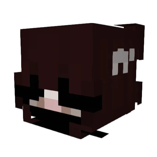 identificada Minecraft avatar head, 3D render