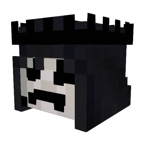 identyD Minecraft avatar head, 3D render