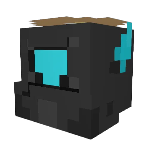 idep_7 Minecraft avatar head, 3D render