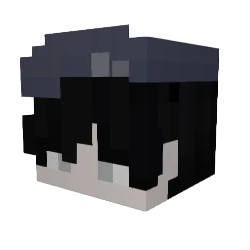 idepre Minecraft avatar head, 3D render