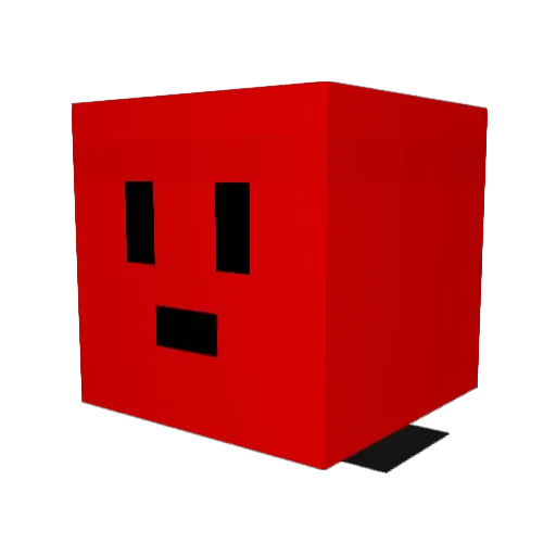 idfc Minecraft avatar head, 3D render