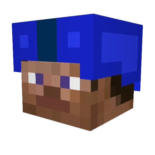 idibidibidibidi Minecraft avatar head, 3D render