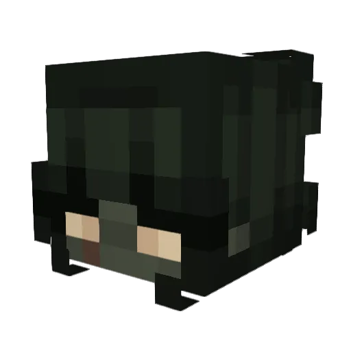 ididkaeya Minecraft avatar head, 3D render