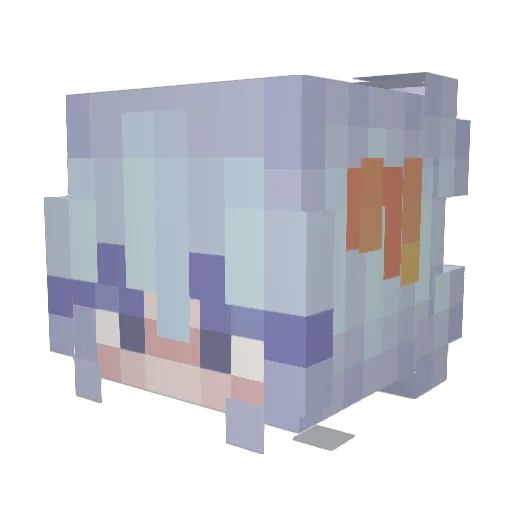 ididknow Minecraft avatar head, 3D render