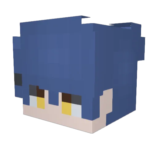 idiggo_ Minecraft avatar head, 3D render