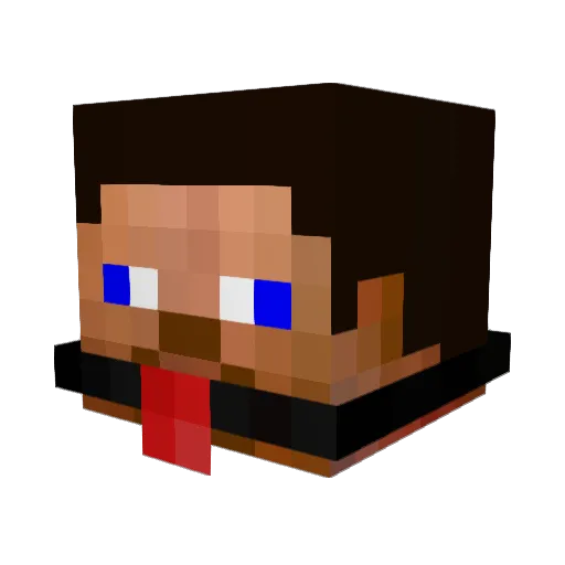 idigthepig Minecraft avatar head, 3D render