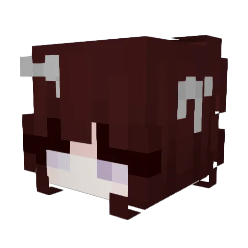 idiqt Minecraft avatar head, 3D render