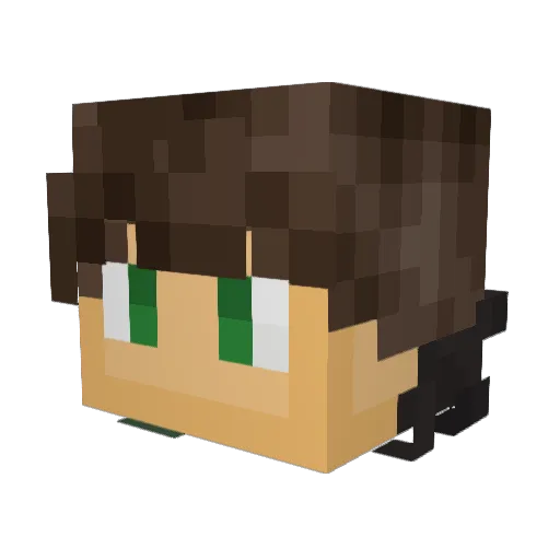 idislikecreepos Minecraft avatar head, 3D render