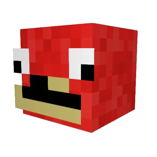 idjung Minecraft avatar head, 3D render