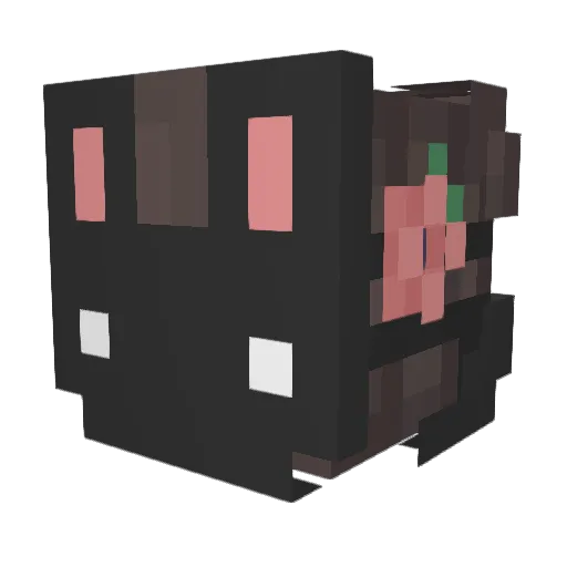 idkava Minecraft avatar head, 3D render