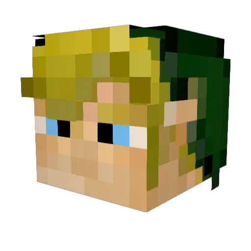 idkbethany Minecraft avatar head, 3D render