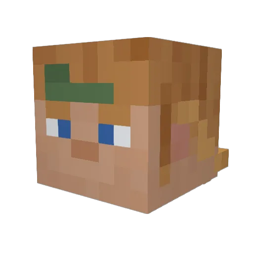 idkidkidk Minecraft avatar head, 3D render