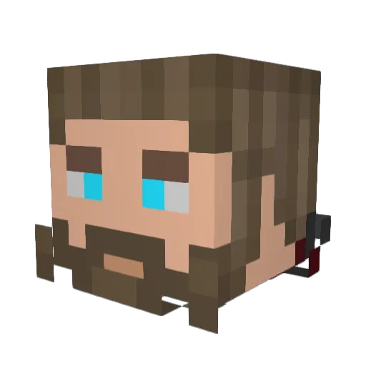 idkjoel Minecraft avatar head, 3D render