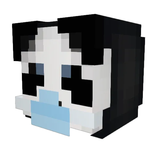 idktrees Minecraft avatar head, 3D render