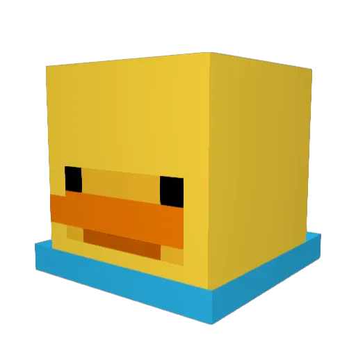 idkwish Minecraft avatar head, 3D render