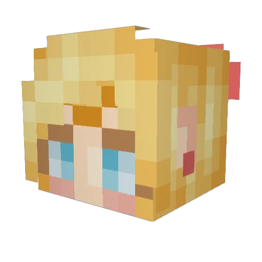 idleambition Minecraft avatar head, 3D render