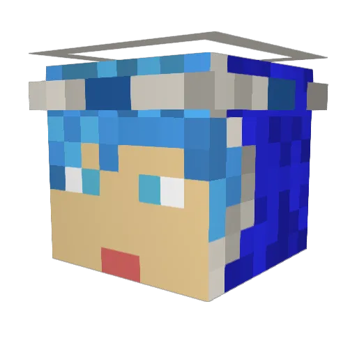 idm2787 Minecraft avatar head, 3D render