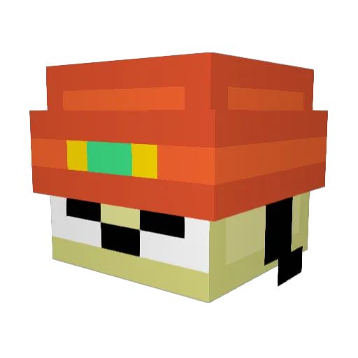 idminecraft095 Minecraft avatar head, 3D render