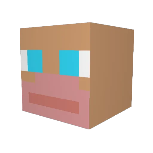 ido6646 Minecraft avatar head, 3D render