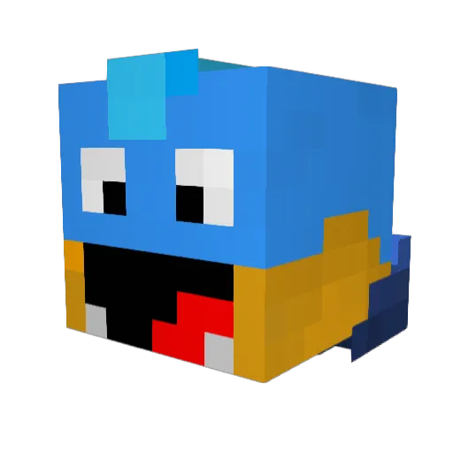 ido_king Minecraft avatar head, 3D render