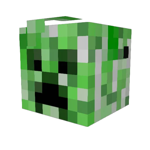 idobiton124343 Minecraft avatar head, 3D render