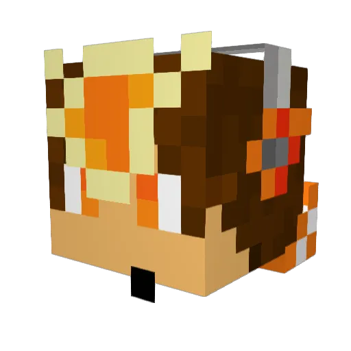 idoking13 Minecraft avatar head, 3D render