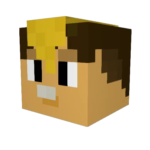 idokro2002 Minecraft avatar head, 3D render