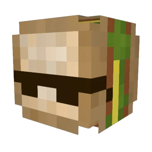 idontexist_ Minecraft avatar head, 3D render