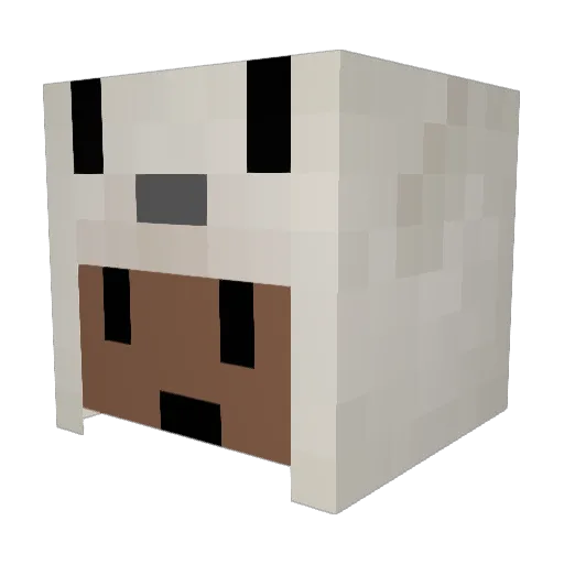 idookkkk Minecraft avatar head, 3D render