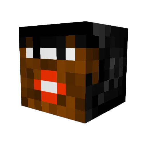 idosik Minecraft avatar head, 3D render