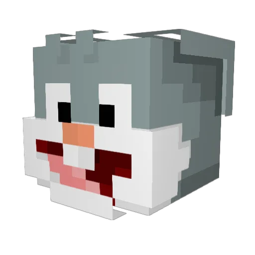 idrojj Minecraft avatar head, 3D render