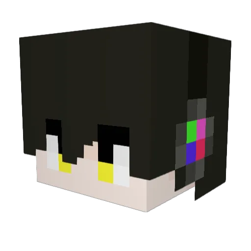 idstorm Minecraft avatar head, 3D render