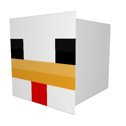 idude13 Minecraft avatar head, 3D render