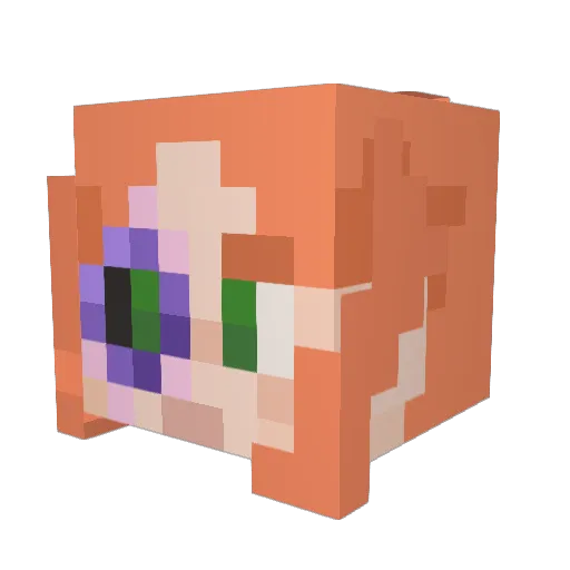 iduno101 Minecraft avatar head, 3D render