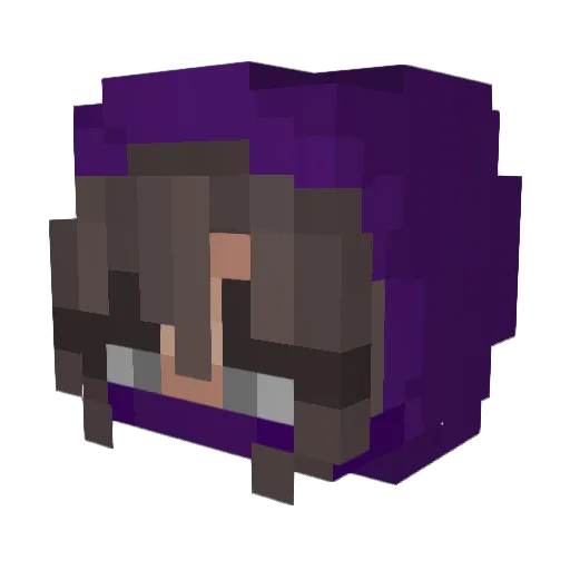 iduuno Minecraft avatar head, 3D render