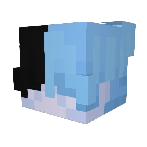 idyll Minecraft avatar head, 3D render