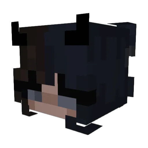 ieat_emokids37 Minecraft avatar head, 3D render