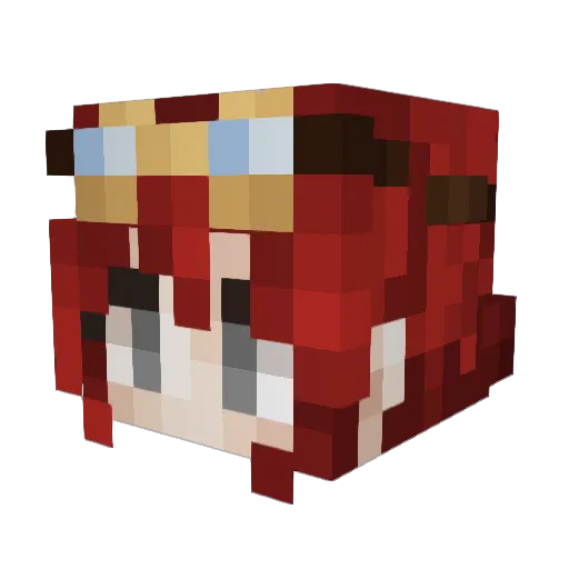 ieatacetone Minecraft avatar head, 3D render