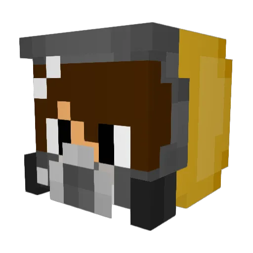 ieatham Minecraft avatar head, 3D render