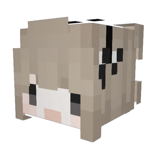 ieatkitten Minecraft avatar head, 3D render