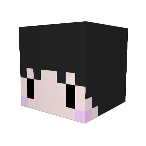 ieneko25 Minecraft avatar head, 3D render