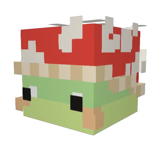 iennas Minecraft avatar head, 3D render