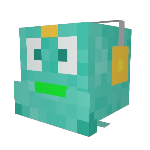 iesodo Minecraft avatar head, 3D render