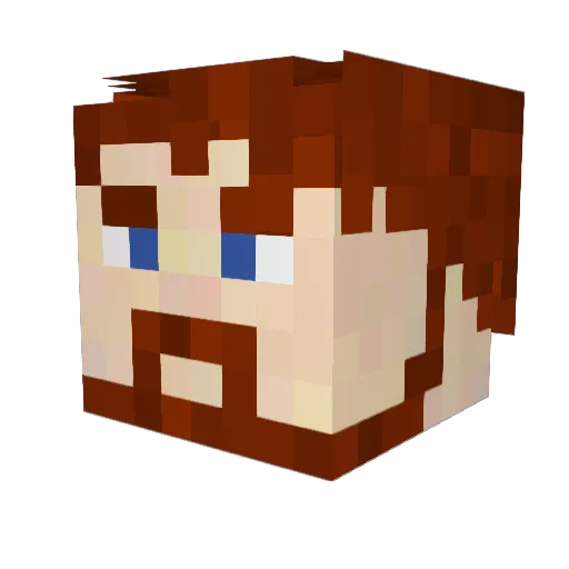 iet666 Minecraft avatar head, 3D render