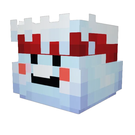 ievysw Minecraft avatar head, 3D render