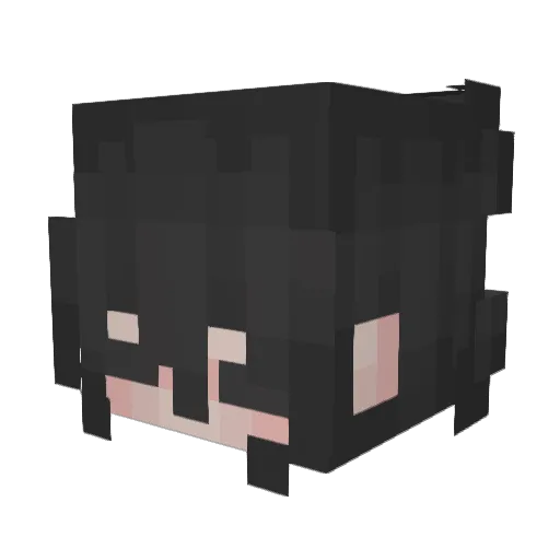 iezzn Minecraft avatar head, 3D render
