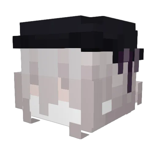 ifIhadmoney Minecraft avatar head, 3D render