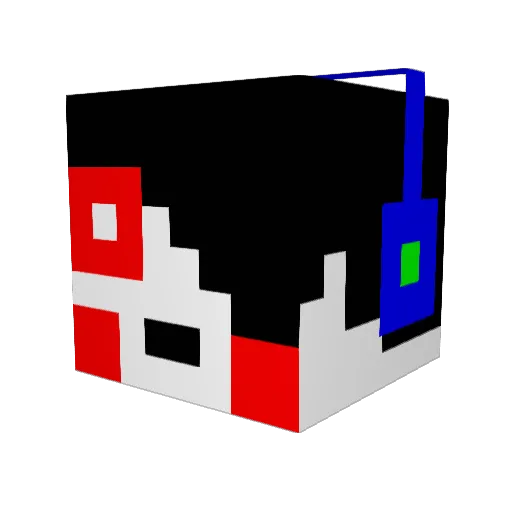 ifaceoff Minecraft avatar head, 3D render